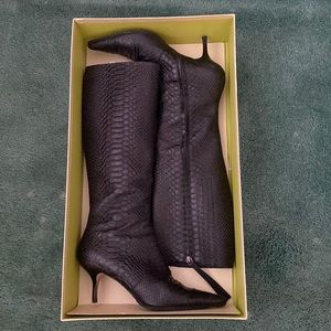Leather Knee Boots -Max Studio